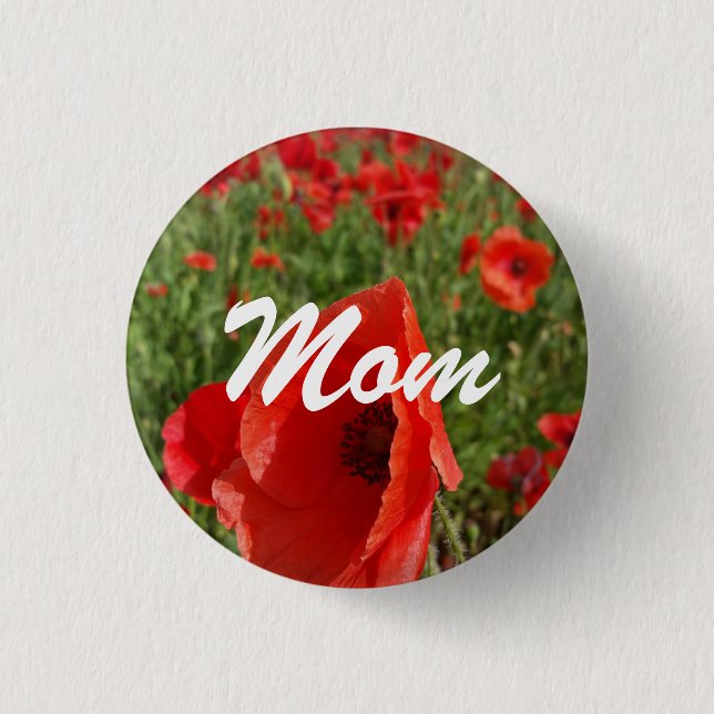 Poppy Field Mum Button (Front)