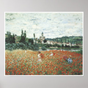 Poppy Field near Vetheuil, 1879 Poster