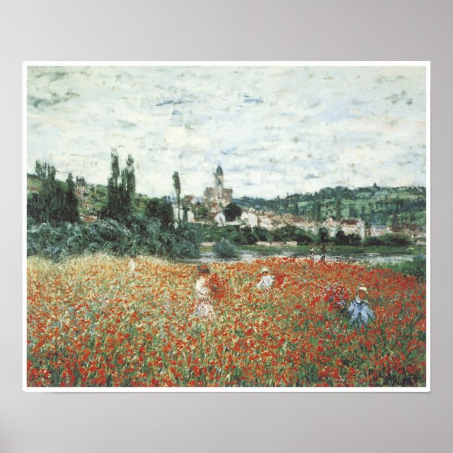 Poppy Field near Vetheuil, 1879 Poster (Front)
