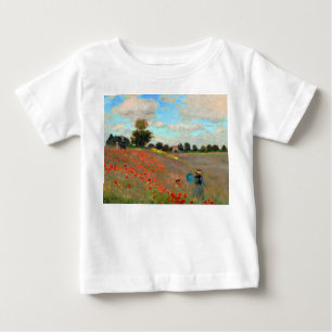 Poppy Field painting by Claude Monet (1873) Baby T-Shirt