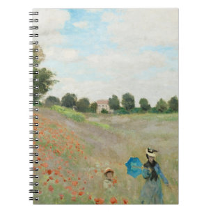 Poppy Field Stroll Vintage Summer Notebook