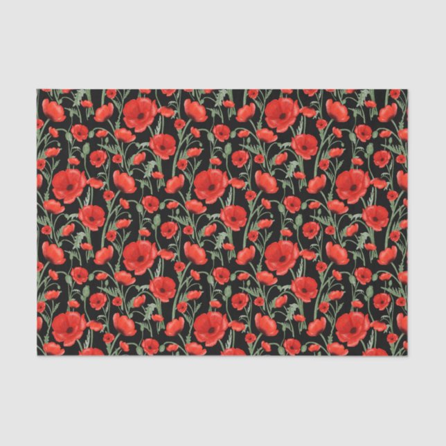 Poppy Field Tissue Paper (Front)