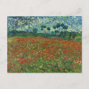 Poppy Field   Vincent van Gogh Postcard