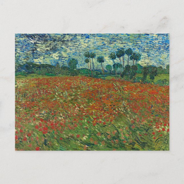 Poppy Field | Vincent van Gogh Postcard (Front)