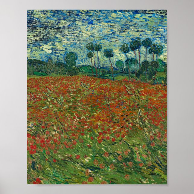 Poppy Field - Vincent van Gogh Poster (Front)