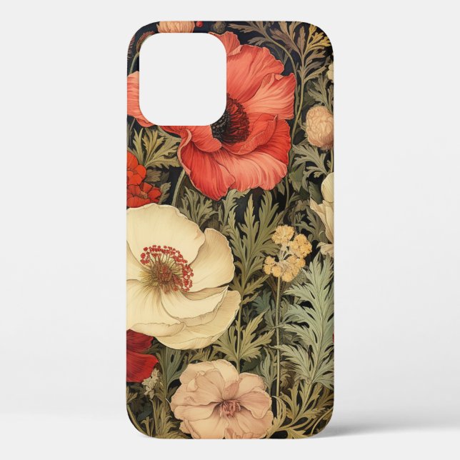 Poppy Fields: A Floral Symphony Case-Mate iPhone Case (Back)
