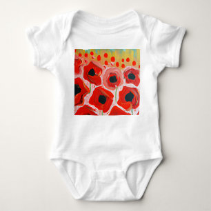 Poppy Fields Baby Bodysuit