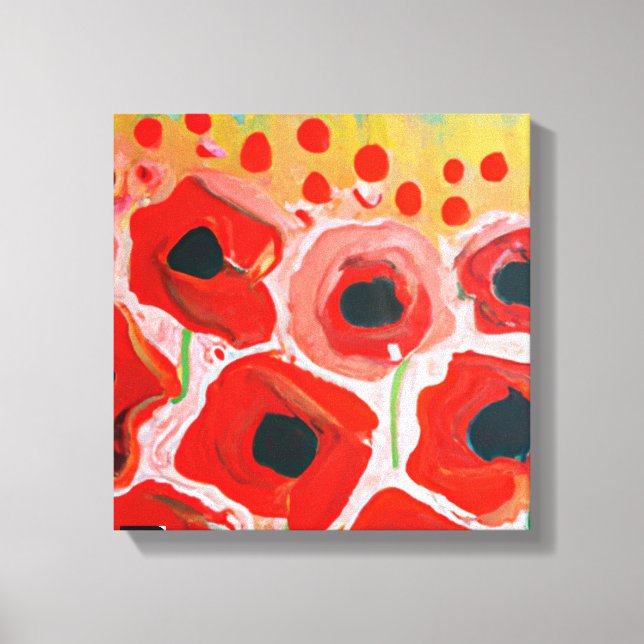 Poppy Fields Canvas Print (Front)