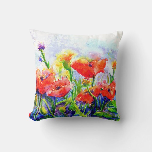 Poppy Fields Cushion (Front)