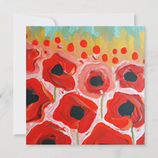 Poppy Fields Holiday Card (Front)