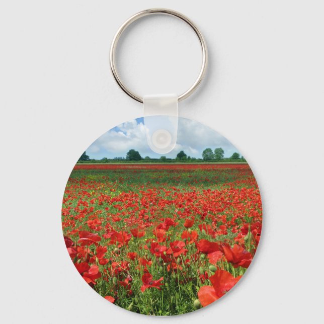 Poppy Fields Key Ring (Front)