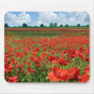 Poppy Fields Mouse Pad