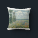 Poppy Fields near Argenteuil by Claude Monet Cushion<br><div class="desc">Oscar-Claude Monet (UK: /ˈmɒneɪ/, US: /moʊˈneɪ, məˈ-/, French: [klod mɔnɛ]; 14 November 1840 – 5 December 1926) was a French painter and founder of impressionist painting who is seen as a key precursor to modernism, especially in his attempts to paint nature as he perceived it.[1] During his long career, he...</div>