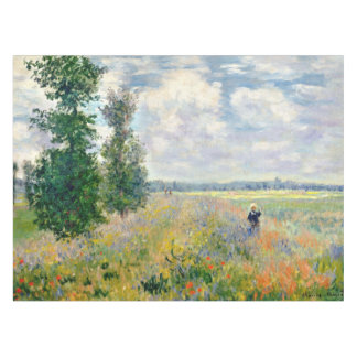 Poppy Fields near Argenteuil by Claude Monet Tablecloth