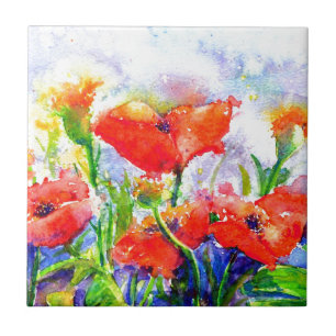 Poppy Fields Tile