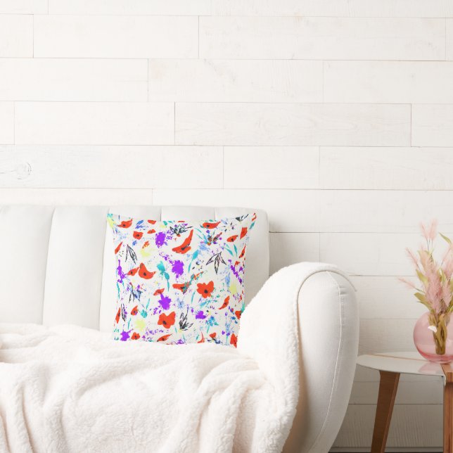 Poppy Floral Cushion (Couch)