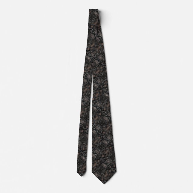 Poppy Floral Neck Tie - Custom Colours (Back)