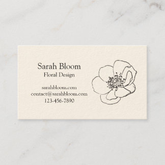 Poppy Flower | Business Card
