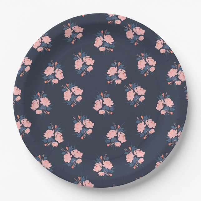 Poppy Flower Paper Plate (Front)