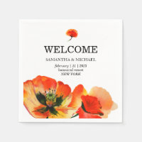 Poppy Flower Red Classic Wedding