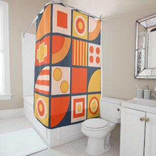 Poppy flower red shower curtain