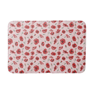 Poppy Flowers Bath Mat