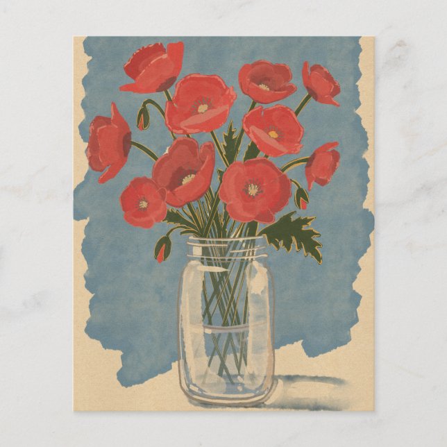 Poppy Flowers Flyer (Front)