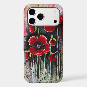Poppy Flowers In Watercolor
