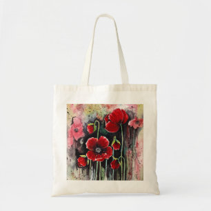 Poppy Flowers In Watercolor Tote Bag