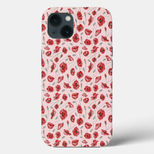 Poppy Flowers iPhone 13 Case