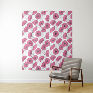 Poppy Flowers Pattern tapestries