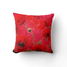 Poppy Flowers Red Glitter Sparkle Glittery 2020