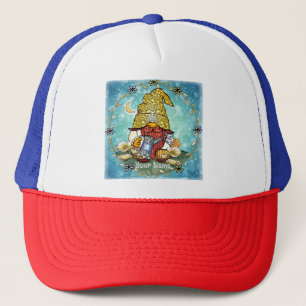 Poppy gnome  trucker hat