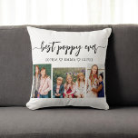 Poppy Grandfather Grandchildren Photo Collage Cushion<br><div class="desc">Celebrate your Poppy with the Poppy Grandfather Grandchildren Photo Collage Throw Pillow. This personalised keepsake features a beautifully arranged collage of cherished photos, capturing special moments with his grandchildren. Crafted from high-quality materials, it adds a stylish and sentimental touch to any space, perfect for displaying on a bed or couch....</div>