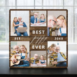 Poppy Grandfather Grandchildren Wood Photo Collage Plaque<br><div class="desc">Capture the love between Poppy and his grandchildren with our Grandfather Grandchildren Photo Collage Plaque. This personalised plaque features a heartwarming photo collage, beautifully displaying cherished moments shared between Poppy and his beloved grandchildren. Surrounding the photos is the endearing title "Poppy, " adding a special touch to the design. Crafted...</div>
