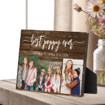 Poppy Grandfather Grandchildren Wood Photo Collage Plaque<br><div class="desc">Capture the love between Poppy and his grandchildren with our Grandfather Grandchildren Photo Collage Plaque. This personalised plaque features a heartwarming photo collage, beautifully displaying cherished moments shared between Poppy and his beloved grandchildren. Surrounding the photos is the endearing title "Poppy, " adding a special touch to the design. Crafted...</div>