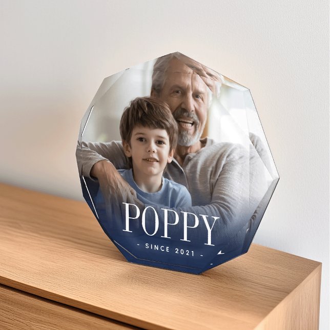 Poppy Grandpa Year Established Photo Block (Creator Uploaded)