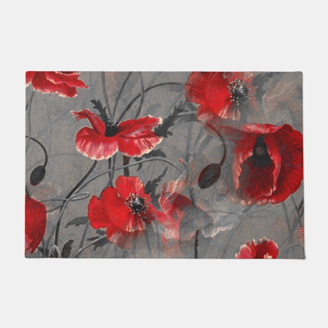 Poppy Haze Doormat (Front)