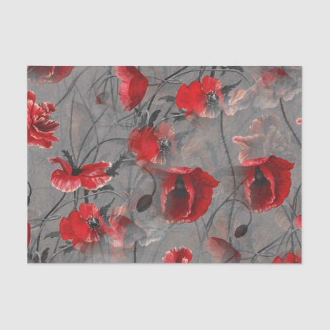 Poppy Haze Tissue Paper (Front)