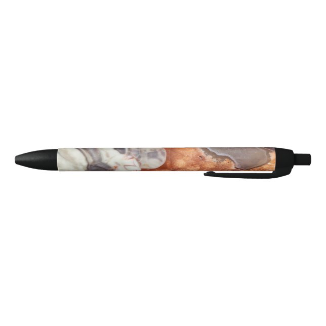 Poppy Jasper Print Black Ink Pen (Bottom)