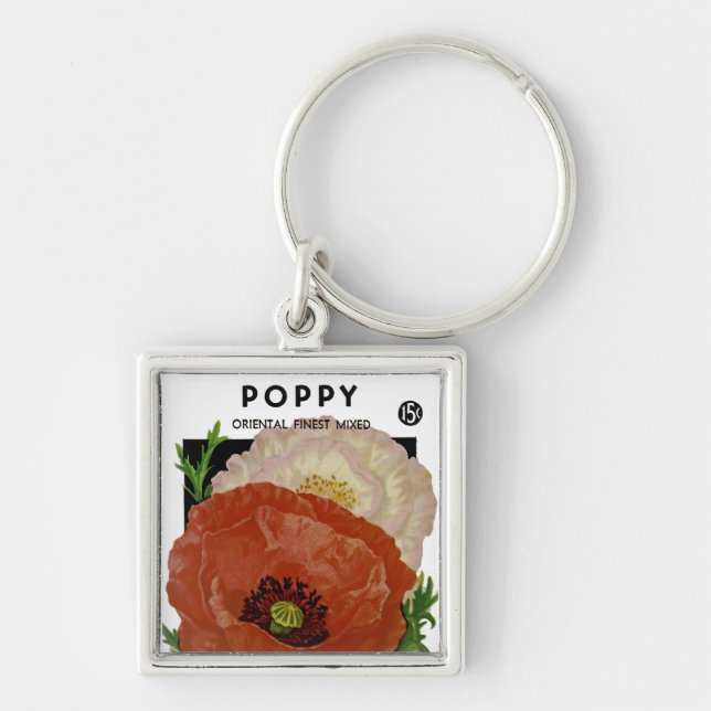 Poppy Key Ring (Front)