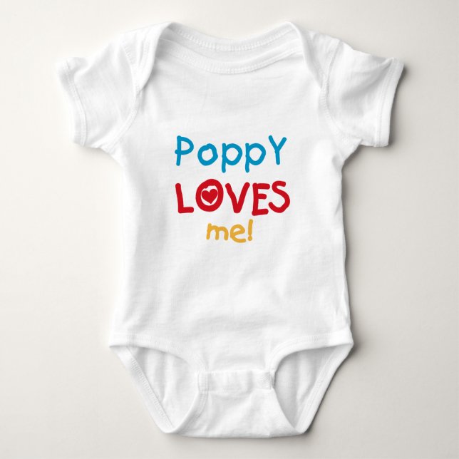 Poppy Loves Me T-shirts and Gifts (Front)
