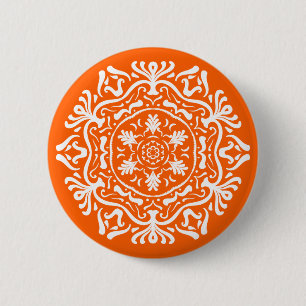 Poppy Mandala 6 Cm Round Badge