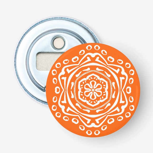 Poppy Mandala Bottle Opener (Front)