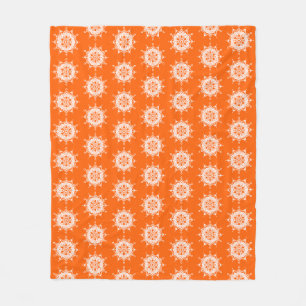 Poppy Mandala Fleece Blanket