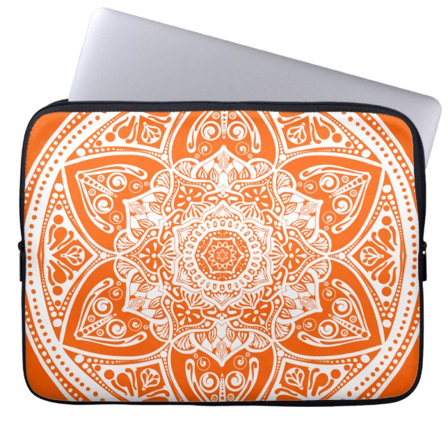 Poppy Mandala Laptop Sleeve (Front)