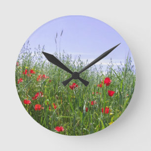 Poppy Meadow Clock