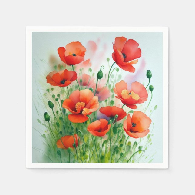 poppy meadow napkin (Front)