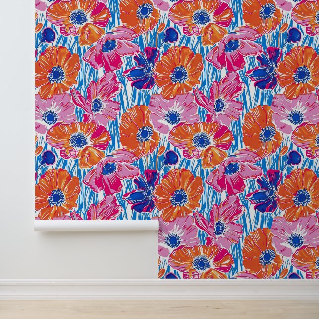 Poppy Meadow Sketch Wallpaper (Application)