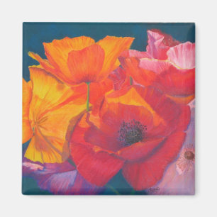 Poppy Medley Painting Magnet